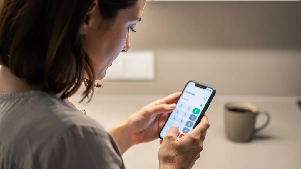 Personne calculant sa cotisation d'assurance emprunteur sur smartphone